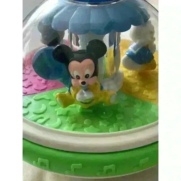 Vintage Disney Baby Mickey Minnie Donald Musical Light-Up Roly Poly Ball - Picture 7 of 11